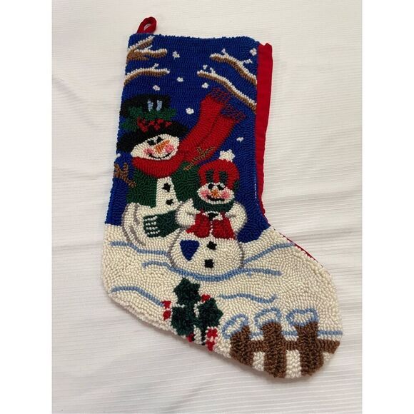 D&F Designs Christmas Snowman Stocking - Picture 3 of 7